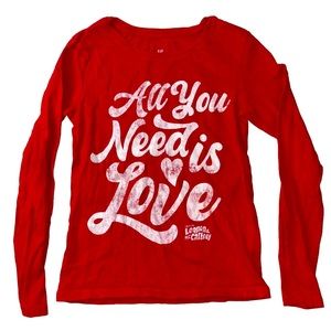 Gap Long sleeve All you need is love t-shirt